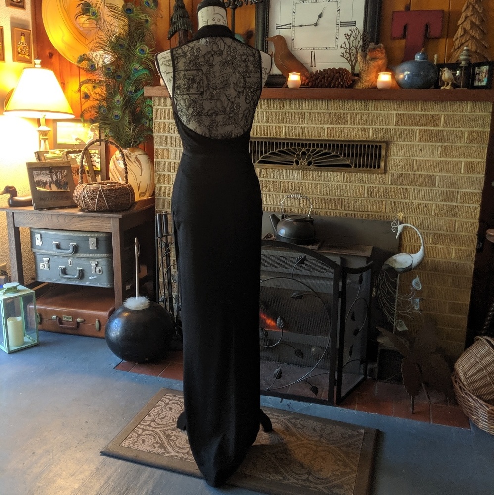 Allen Stewart abs long black dress knit Go… - Picture 4 of 8